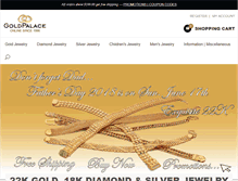 Tablet Screenshot of goldpalace.com
